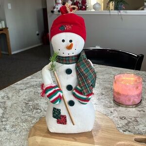 Vintage 13 inch snowman Christmas ￼￼decor